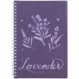Блокнот на спіралі пласт. обкл., А5, 80 арк.,кл., Lavender 4
