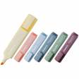 Маркер Highlighter 2537-A, 1-5 мм клиноподібний morandi асорті (24шт)