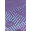 Книга записна А4  96арк., кліт., Lines, бузкова