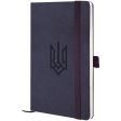Книга записна Partner Soft Skin,125*195,96арк,кліт,син  Герб