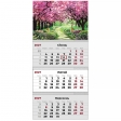 Календар настінний квартальний 2027 р.,3 пр. Gardens 3