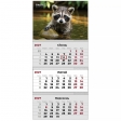 Календарь настенный квартальный 2027г, 3  пр., Animals 2