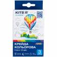 Крейда кольорова Jumbo, 3 кол. Kite Classic