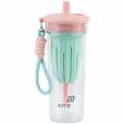 Стакан для води, 650 мл, рожево-зелений