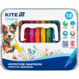 Маркеры акриловые с жидкими чернилами, 12шт Kite Creative