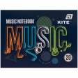 Тетрадь для нот А5, 20 л, Music