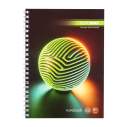  Зошит для записів SPHERE, А5, 80 л., клітка, картонна обкладинка, бірюзова