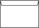 Конверт С6 (114х162мм) білий скл.