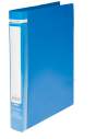 Папка пластикова, JOBMAX, 2 R-образних кільця, А4, ширина торця 25 мм, синя
