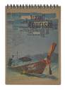 Блокнот на пружині зверху KRAFT, А5, 80 арк., клітинка, мікроперфорація, обкладинка з крафт-картону