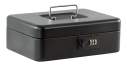 Бокс для грошей, 25 см, сталевий, з кодовим замком, чорний