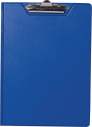Кліпборд-папка, А4, PVC, темно-синій