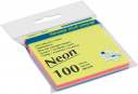 Блок паперу для нотаток NEON, 76х76 мм, 4 кол. по 25 арк.