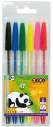 Набір з 6 кулькових ручок в пластиковому пеналі, KIDS Line