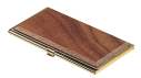 Футляр для візиток металевий, горіх