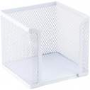Куб для паперу 100х100x100мм, металевий, білий