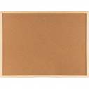 Дошка коркова, 90х120 см., дерев'яна рамка