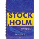 Блокнот на спіралі тверда обкл., А5, 96арк. Stockholm