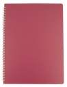 Зошит для нотаток BARK, А4, 60 арк.,клітинка, пластикова обкладинка, малиновий