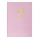 Записна книжка FAVOURITE, PASTEL, А5, 96 арк., кліт, офсет крем, тв. лам. обкл., рожева