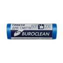 Пакети для сміття 60л20шт, 580*650мм, блакитні, 7мкм ПНТ (HDPE), BUROCLEAN ECO