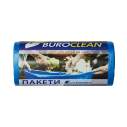 Пакети для сміття 60л20шт, 600*700мм, блакитні, 17мкм ПВТ (LDPE), BUROCLEAN EuroStandart