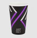 Стакан паперовий, 500мл, "Just Drink", BUROCLEAN 50штуп