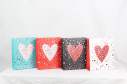Пакет паперовий подарунковий Hearts Collection S (18х23х8 см) тиснення фольгою