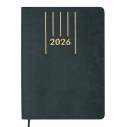 Щоденник датов. 2026 MEMORY, A5, зелений, штуч.шкіра