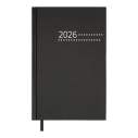 Щоденник датов. 2026 ZEST, A5, чорний , бумвініл