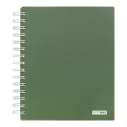  Коледж-блок на пружині MILITARY, В5 (170x205), 120 л, клітинка, пластикова обкладинка, темно-зелений