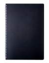 Тетрадь для записей CLASSIC, А4, 80 л., клетка, пластиковая обложка, черная