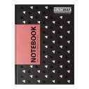 Записна книжка INSOLITO, А5, 96 арк., клітинка, тверда картонна обкладинка, рожева