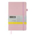 Книга записна ETALON 125*195, 96 арк., клітинка, обкл. штучна шкіра, рожевий