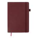  Блокнот діловий BRIEF, L2U, А5, 96 л., лінія, темно-червоний, пок.