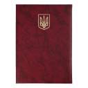 Папка "Герб", А4+, балакрон, бордо