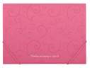  Папка на резинках, BAROCCO, А4, матовий непрозорий.пластик, рожева