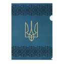 Папка-кутик А4, UKRAINE DECOR, вишиванка синя