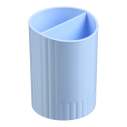 Стакан для письмового приладдя круглий на два відділення, блакитний