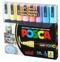 Набір маркерів uni POSCA Soft Color, 1,8-2,5мм, 8 шт