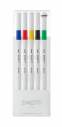 Лайнер uni EMOTT 0.4мм fine line, Vivid Color, 5 кольорів