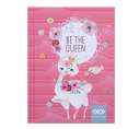  Блокнот BE THE QUEEN, А-6, 64арк., кл., тб. обл., мат. лам.+лак, гліт, кораловий
