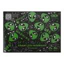 Альбом для малювання UFO, А4, 24 арк., 120 г/м2, на скобі, чорний, KIDS Line