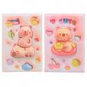 Блокнот 3D CAPYBARA 2, 145 х 210 мм, 80 арк., клітинка, Soft PU обкладинка, асорті, KIDS Line