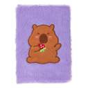 Блокнот плюшевий CAPYBARA 5, А5, 80 арк., клітинка, асорті, KIDS Line