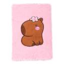 Блокнот плюшевий CAPYBARA 8, А5, 80 арк., клітинка, асорті, KIDS Line