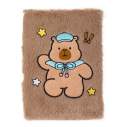 Блокнот плюшевий CAPYBARA 11, А5, 80 арк., клітинка, асорті, KIDS Line