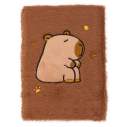 Блокнот плюшевий CAPYBARA 25, А5, 80 арк., клітинка, асорті, KIDS Line