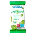 Серветки вологі, Аntibacterial, з екстрактом листя подорожника, 15шт., NATURELLE