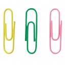 Скріпки кольорові, 28 мм, 100 шт.
